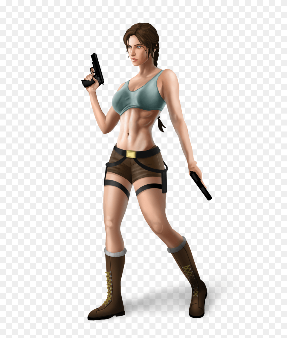 Lara Croft, Adult, Weapon, Sword, Person Png