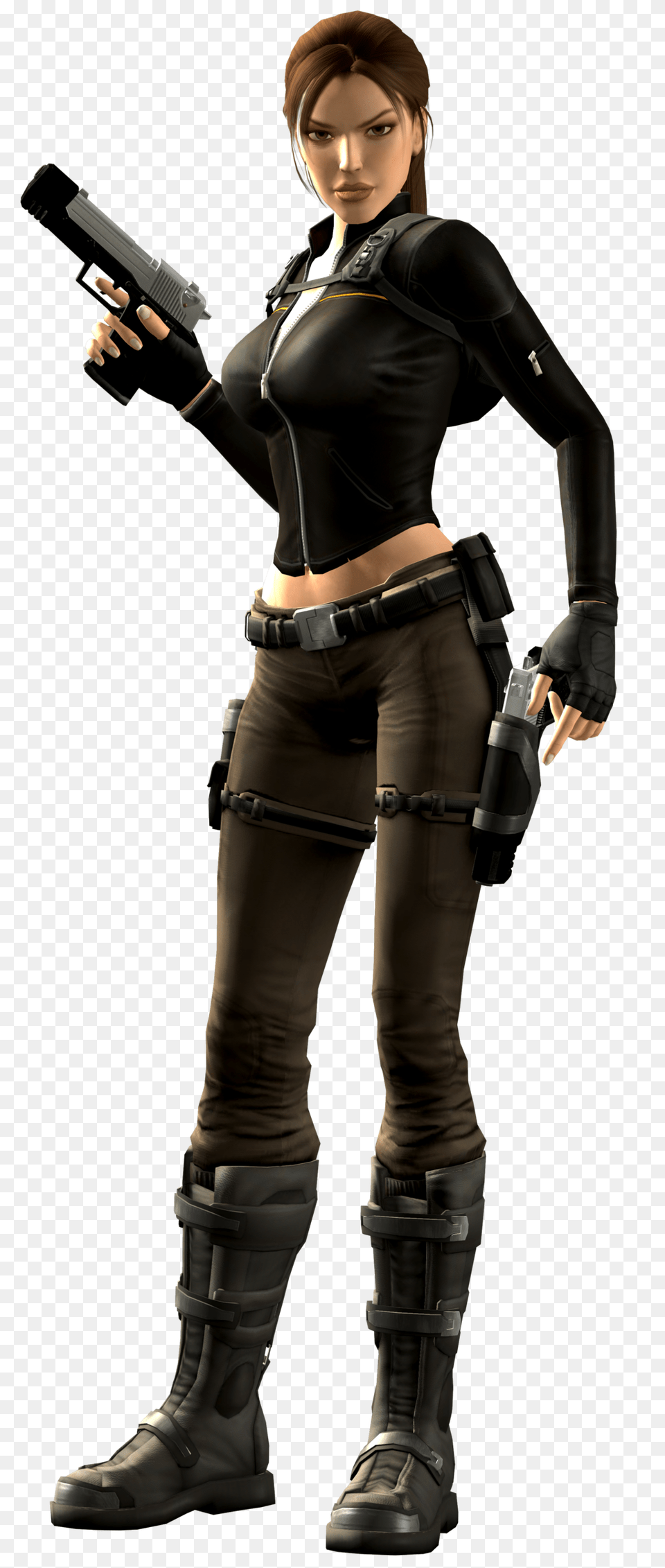 Lara Croft, Gun, Clothing, Costume, Weapon Free Png