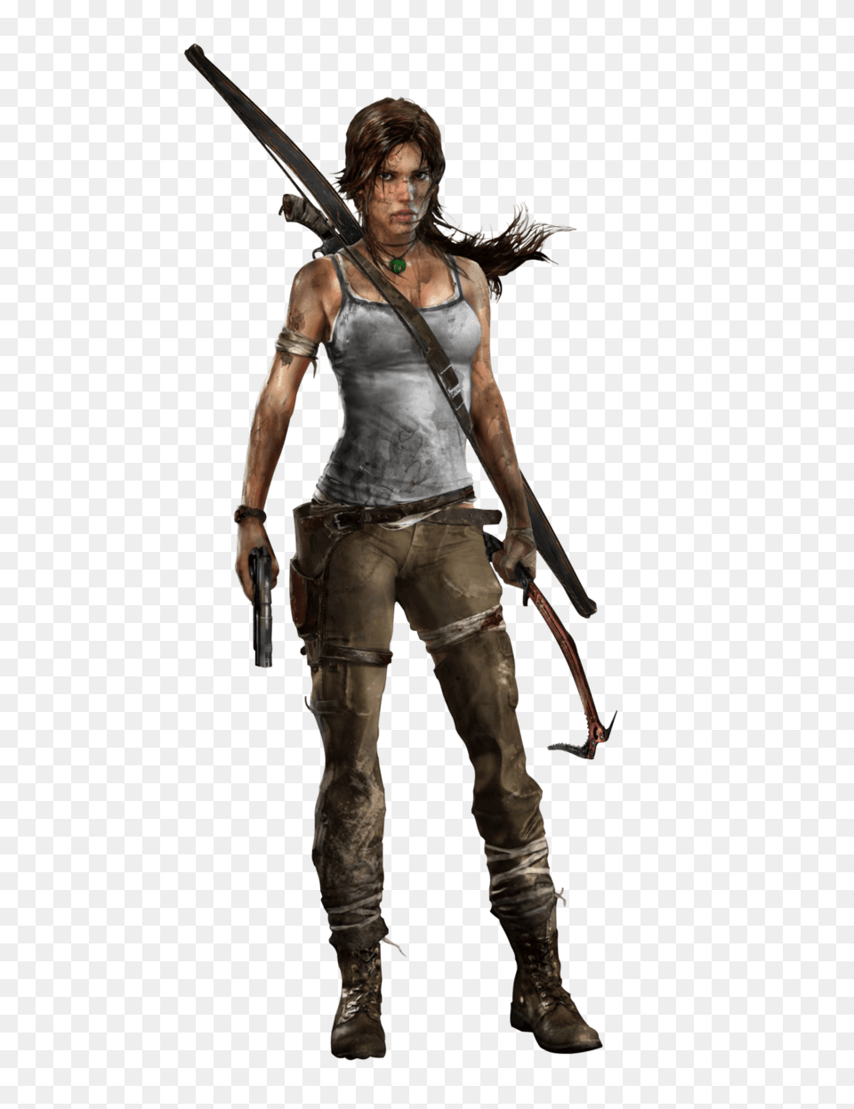 Lara Croft, Adult, Sword, Person, Man Free Png Download