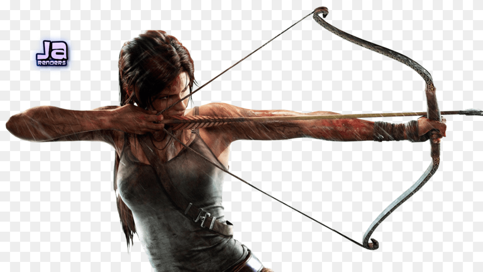 Lara Croft, Archer, Archery, Bow, Person Free Png Download