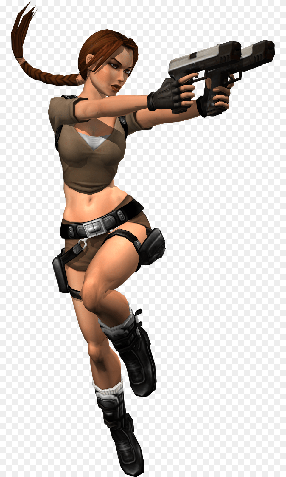 Lara Croft, Gun, Weapon, Handgun, Firearm Free Png Download