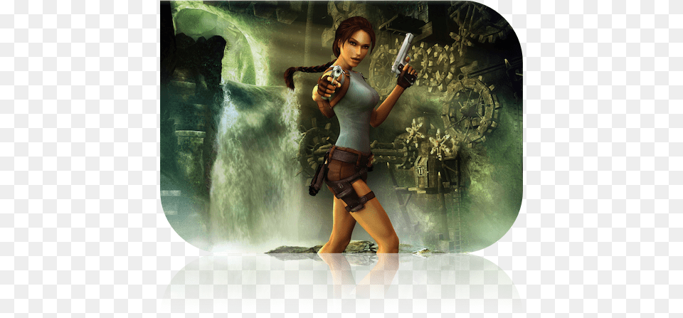 Lara Croft Desert Eagle, Adult, Clothing, Costume, Female Free Png Download