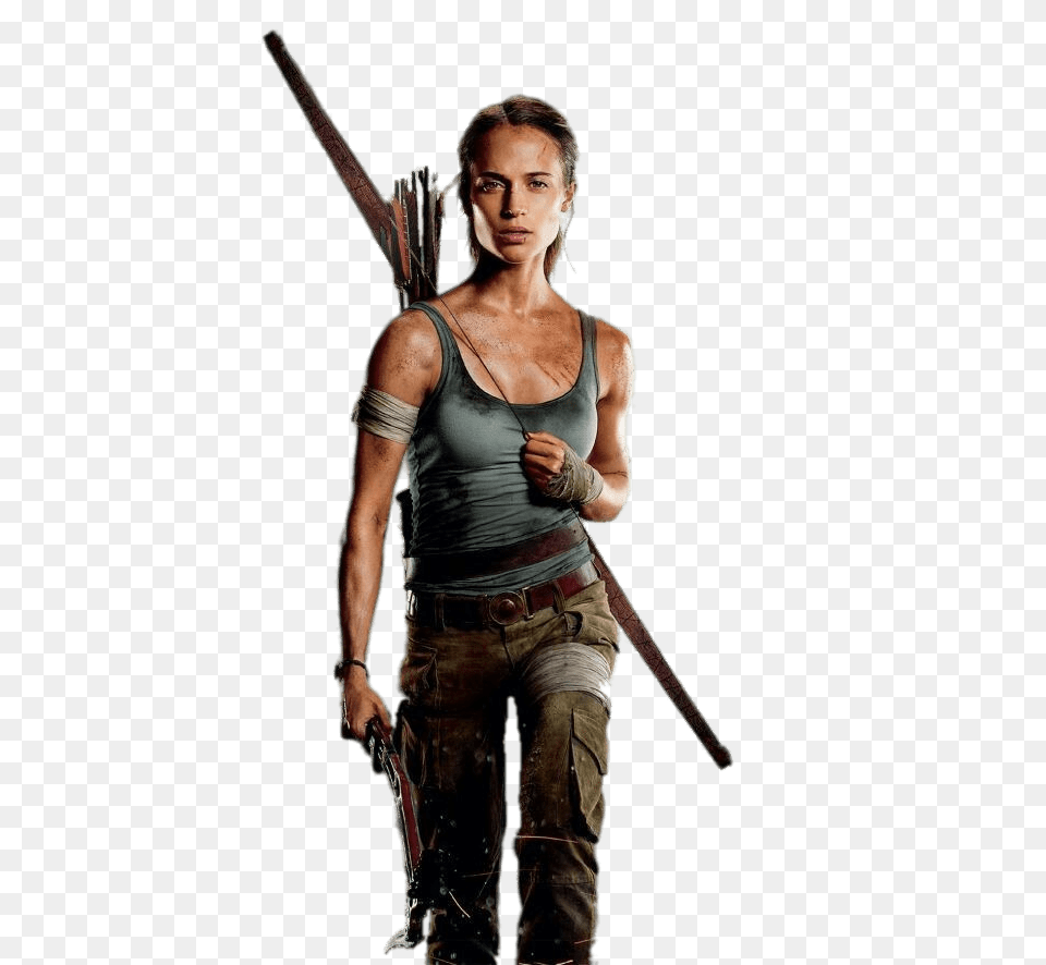 Lara Croft Fully Equiped, Adult, Person, Man, Male Png