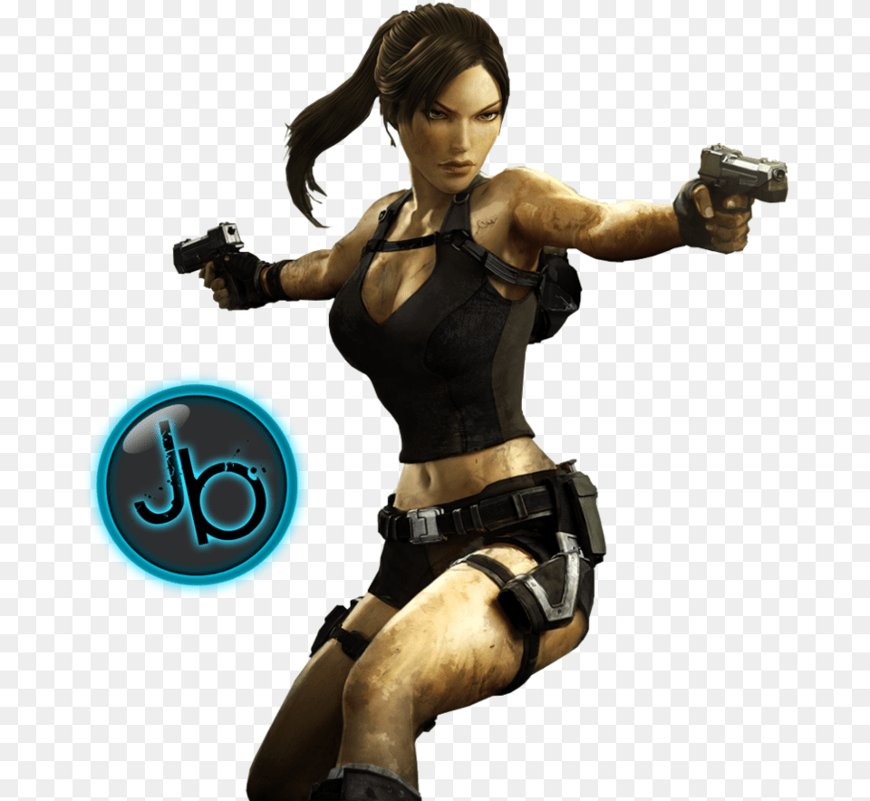Lara Croft Hd Lara Croft, Adult, Weapon, Person, Handgun Free Transparent Png
