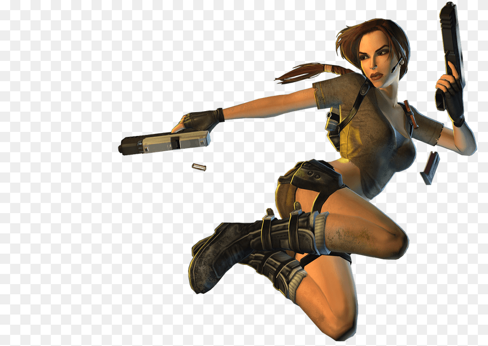 Lara Croft Jump, Adult, Female, Person, Woman Free Png