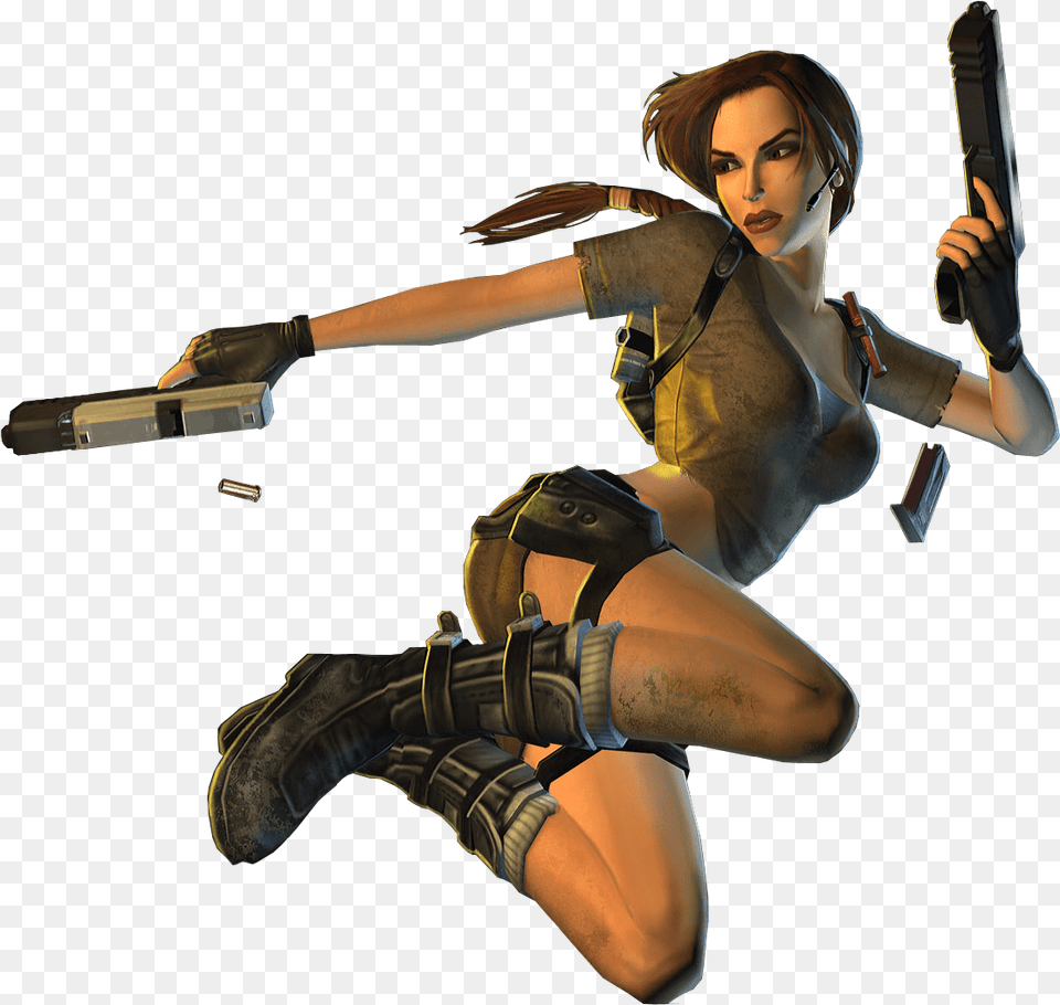 Lara Croft Jump Lara Croft, Adult, Female, Person, Woman Png Image