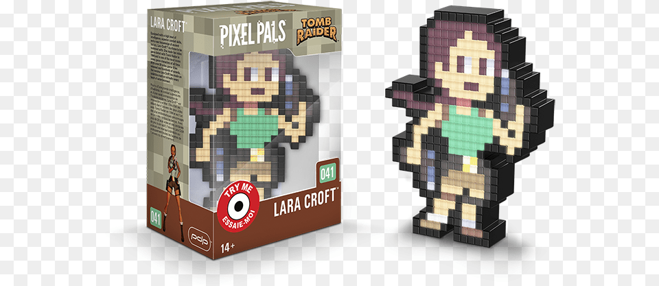 Lara Croft Pixel Pals Lara Croft, Person, Toy, Scoreboard Free Transparent Png