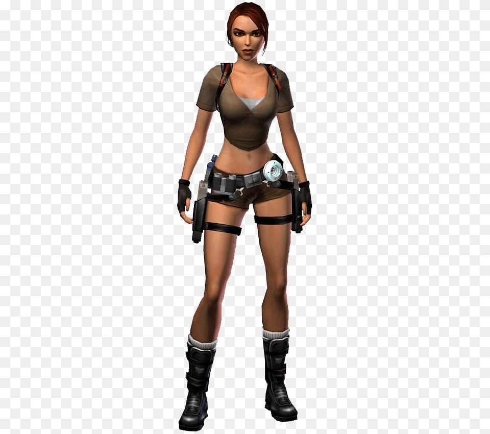 Lara Croft Standing, Person, Clothing, Costume, Woman Png