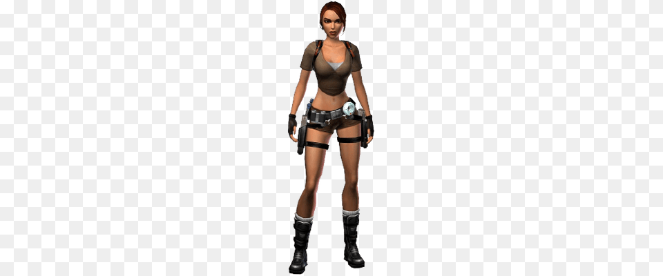 Lara Croft Standing Transparent, Clothing, Costume, Person, Adult Free Png Download