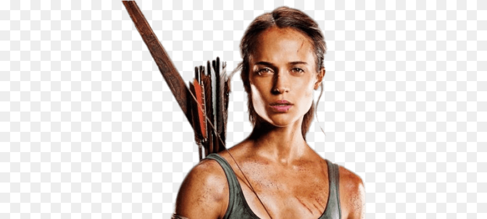 Lara Croft Tomb Raider Close Up Angelina Jolie Tomb Raider, Weapon, Adult, Female, Person Free Png