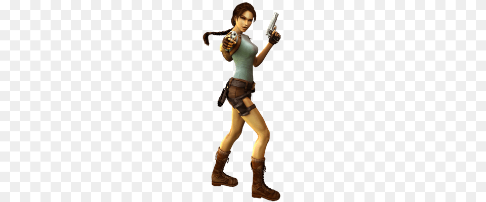 Lara Croft Tomb Raider Logo Clothing, Costume, Firearm, Gun Free Transparent Png