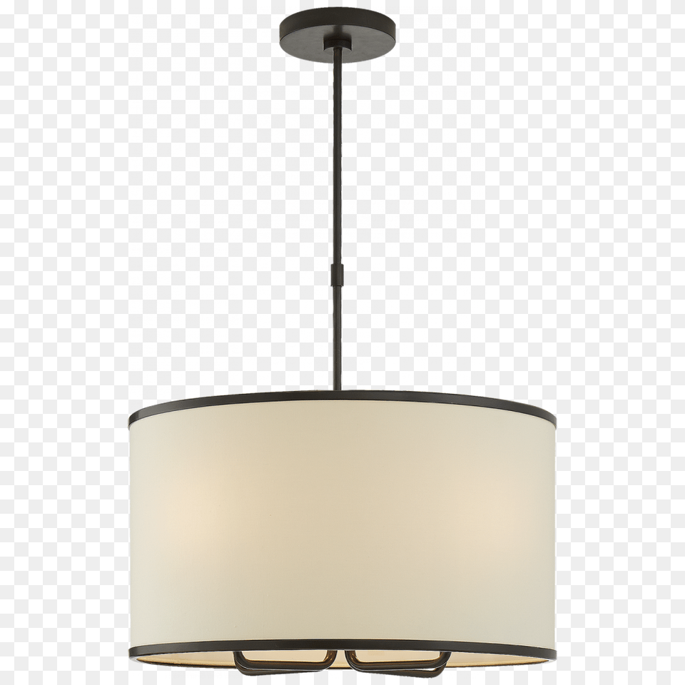 Larabee Hanging Shade In Gun Metal With Cream Li Ks L, Lamp Free Png