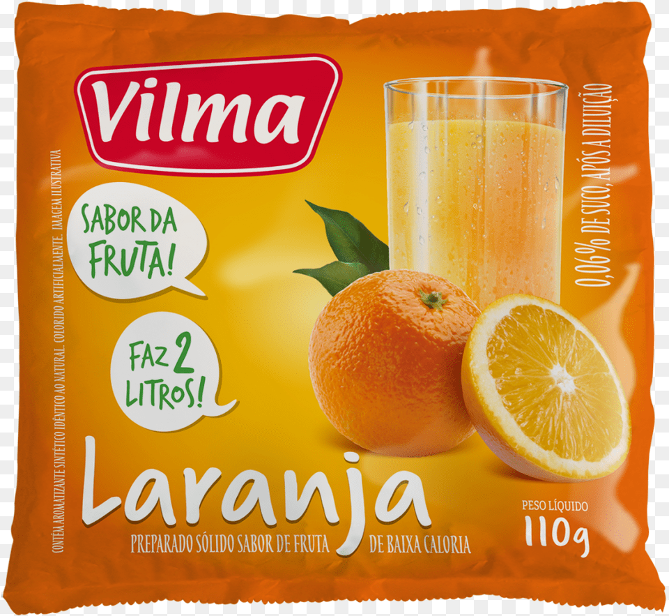 Laranja 110g Vilma Alimentos, Beverage, Juice, Citrus Fruit, Food Free Png Download