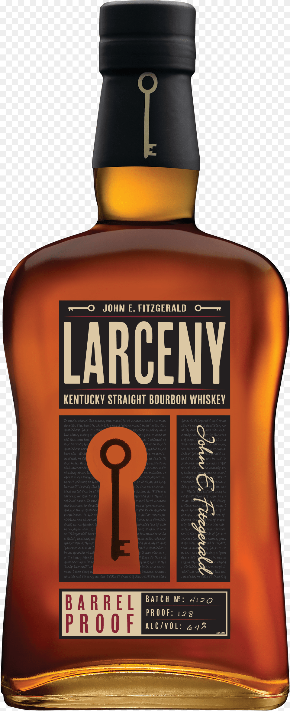 Larceny Barrel Proof, Alcohol, Beverage, Liquor, Whisky Free Png