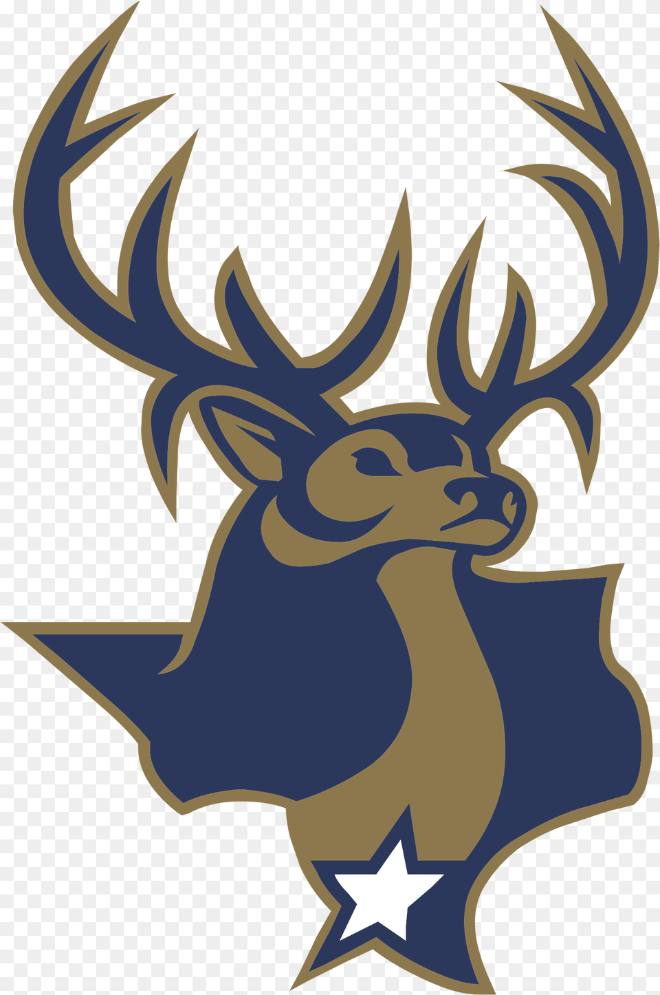 Laredo Bucks Logo Transparent Laredo Bucks Logo, Animal, Deer, Mammal, Wildlife Png Image