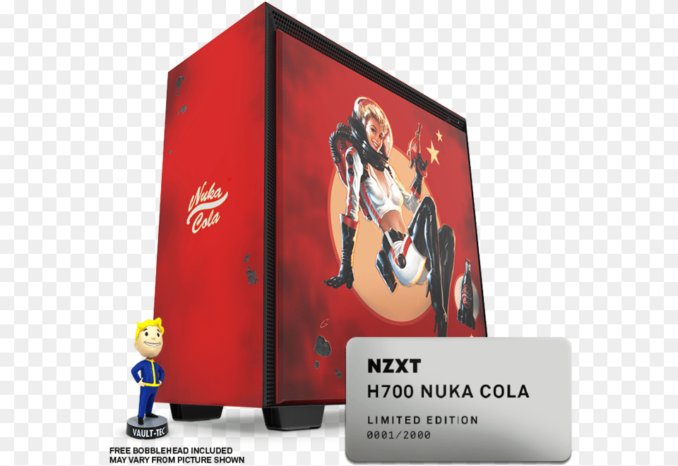 Large Nuka Cola Case Nzxt, Adult, Female, Person, Woman Free Png Download