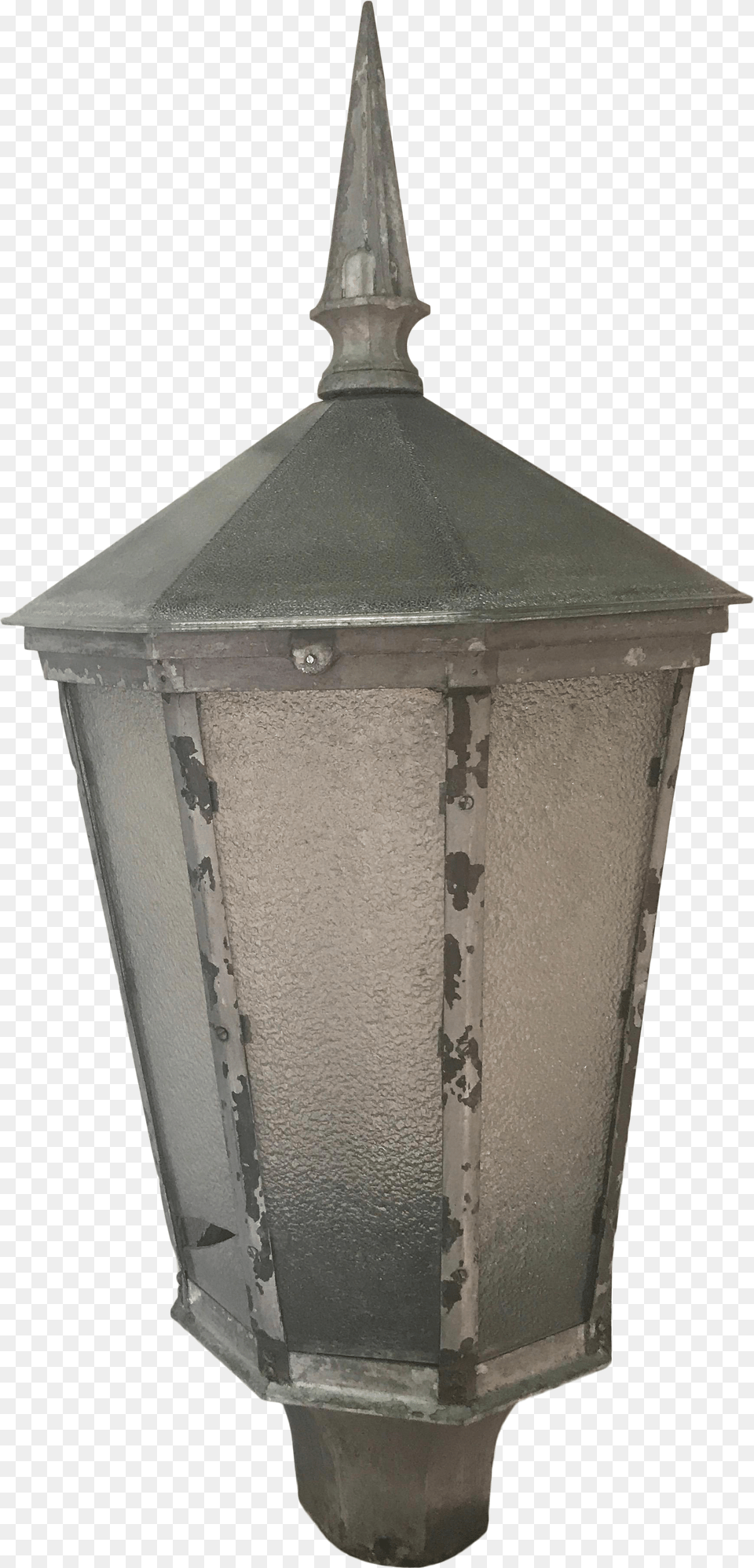 Large Aluminum And Glass Pane Lantern Street Light, Lamp, Lampshade, Mailbox, Light Fixture Free Transparent Png