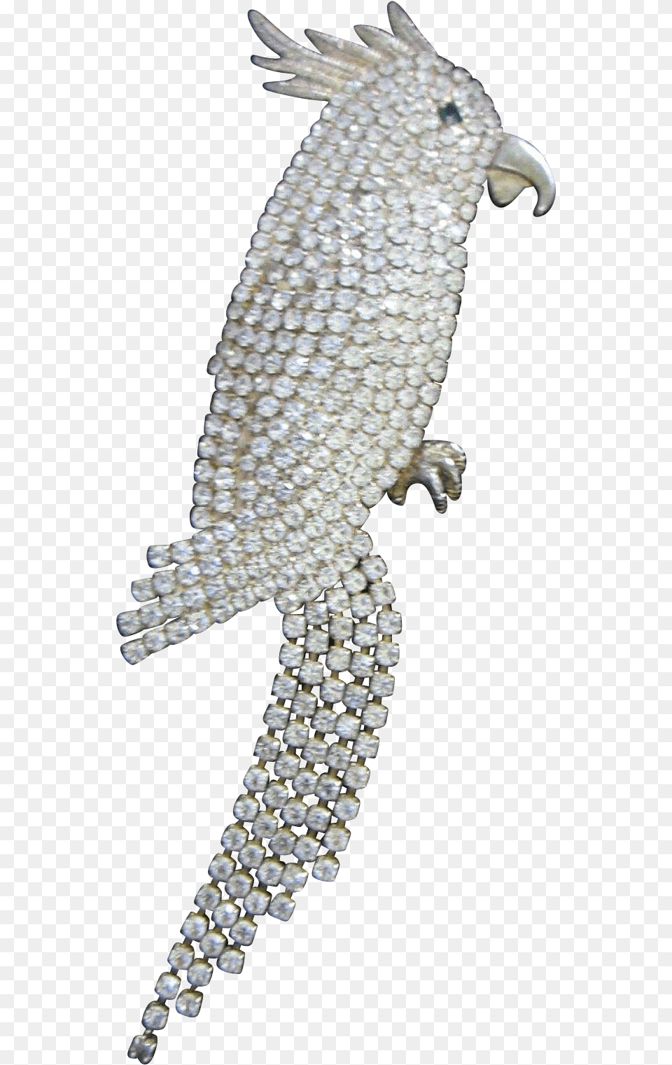 Large And Sparkling Rhinestone Cockatoo Parrot Bird Fish, Accessories, Jewelry, Animal, Brooch Png Image