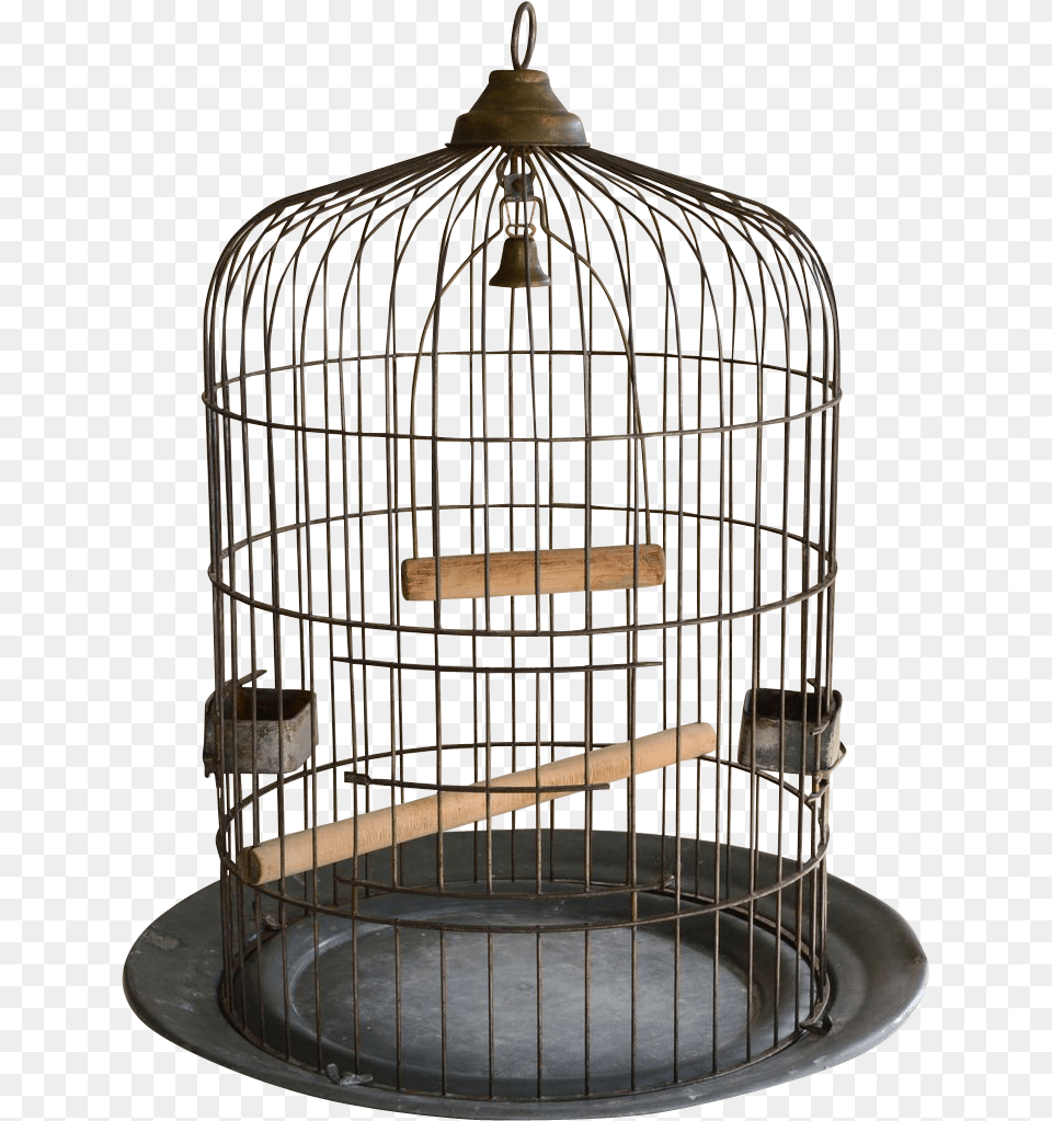 Large Antique Birdcage O Birdcage, Cage, Chandelier, Lamp Free Png Download