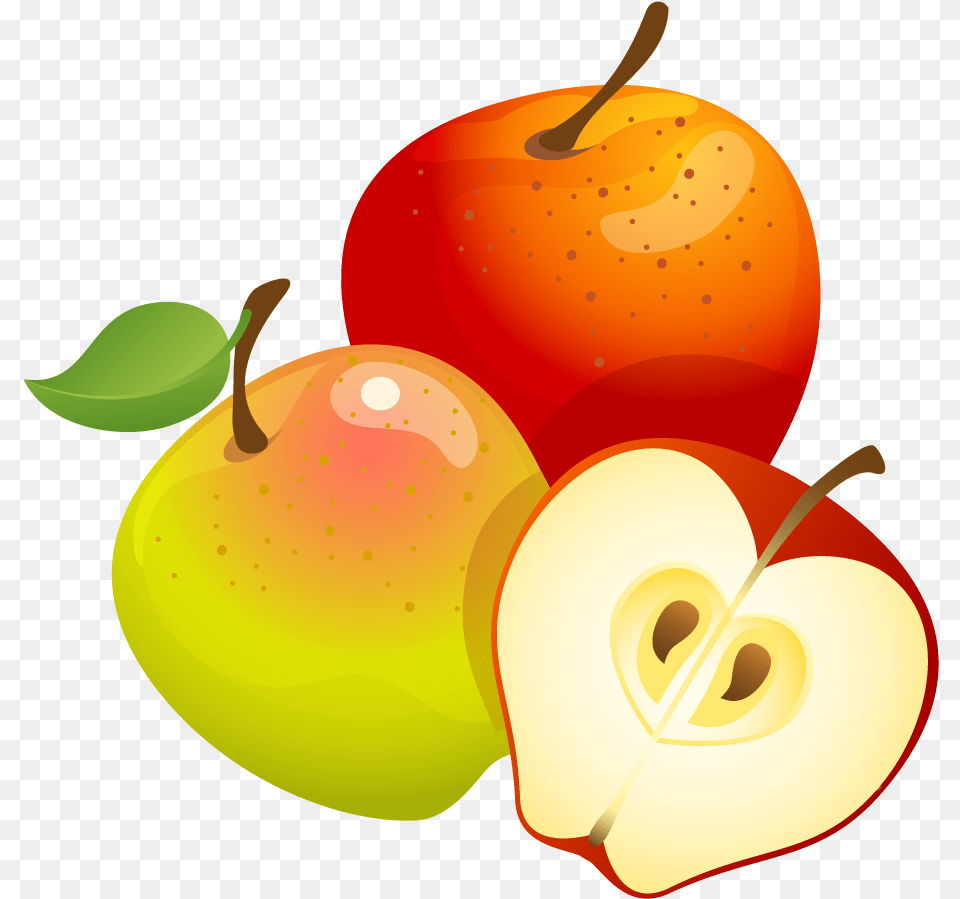 Large Apples Gallery Yopriceville High View Clipart Apples, Food, Fruit, Plant, Produce Png Image