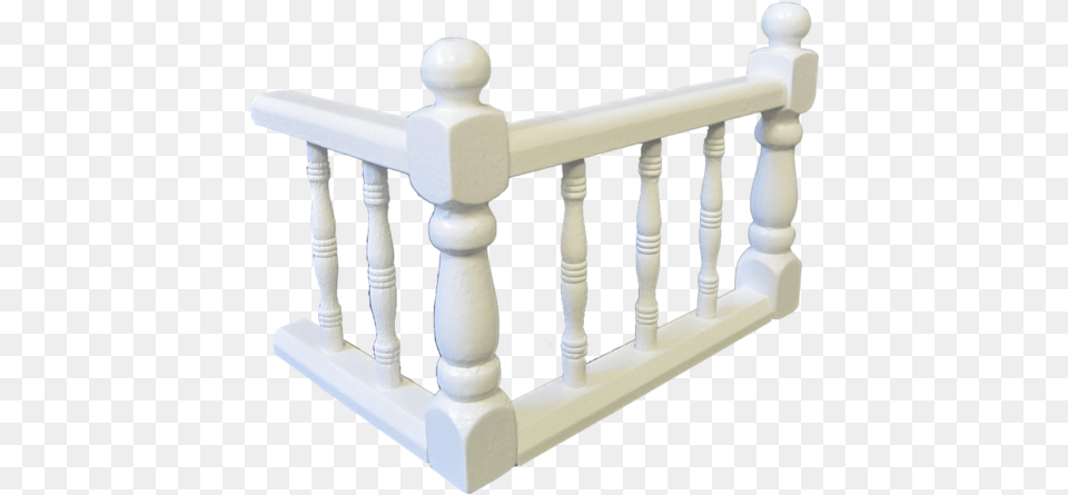 Large Assembled Landing Rail Painted White Baluster, Chess, Game, Handrail, Railing Free Transparent Png