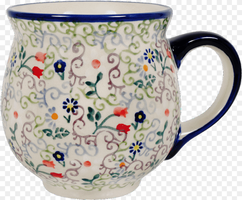 Large Belly Mugclass Lazyload Lazyload Mirage Primary Blue And White Porcelain, Art, Cup, Pottery, Beverage Free Transparent Png