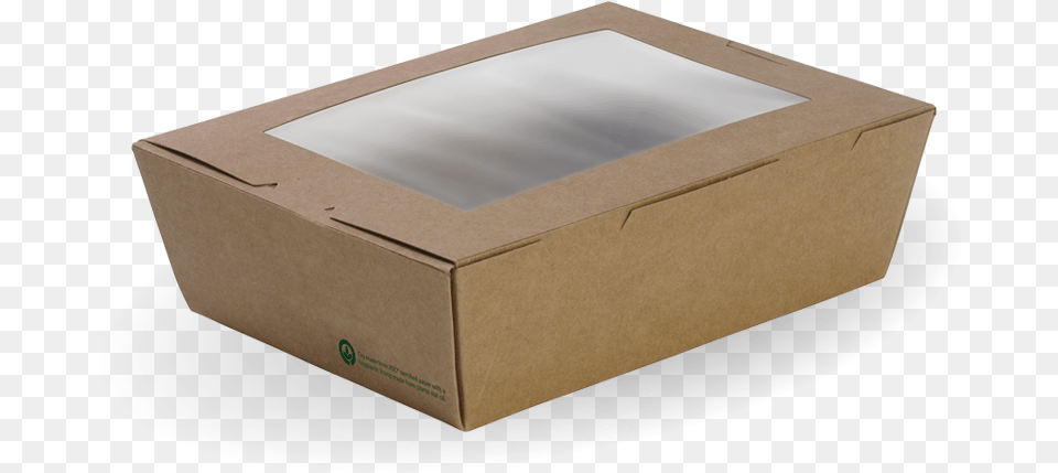 Large Bioboard Lunch Box With Windowbb Wlbl Box, Cardboard, Carton, Package, Package Delivery Png Image