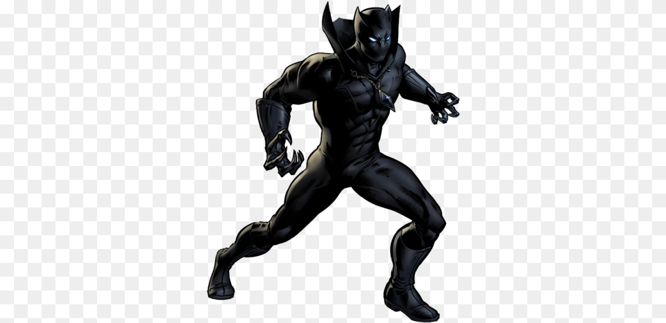 Large Black Panther Black Panther Clipart Marvel, Adult, Male, Man, Person Png Image