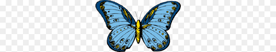 Large Blue Butterfly Clip Art, Animal, Insect, Invertebrate, Baby Free Png