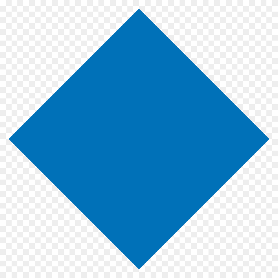 Large Blue Diamond Emoji Clipart, Triangle Png Image