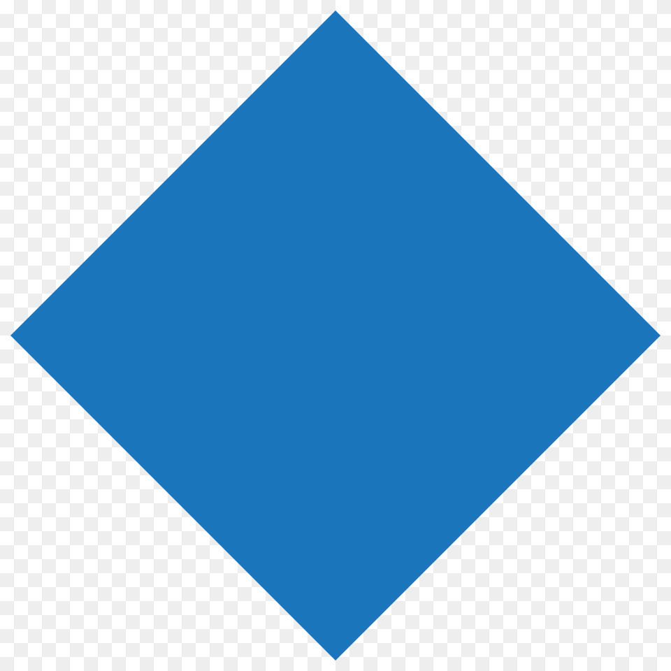 Large Blue Diamond Emoji Clipart, Triangle Free Png