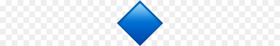 Large Blue Diamond Emoji On Apple Ios, Lighting, Triangle Png Image