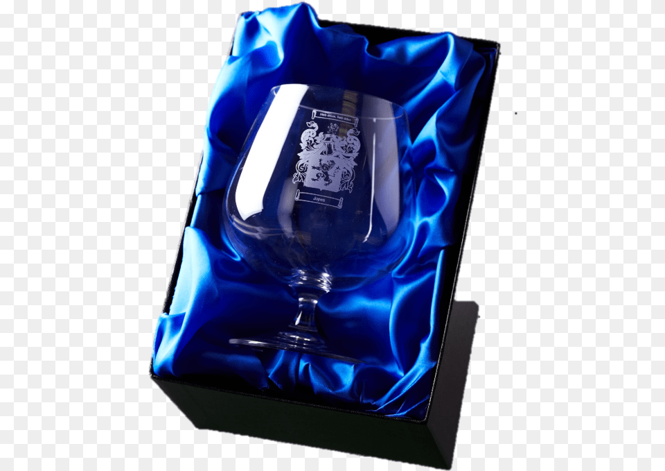 Large Brandy Balloon Personaliased With An Engraved Coat Of Arms, Glass, Goblet, Person Png