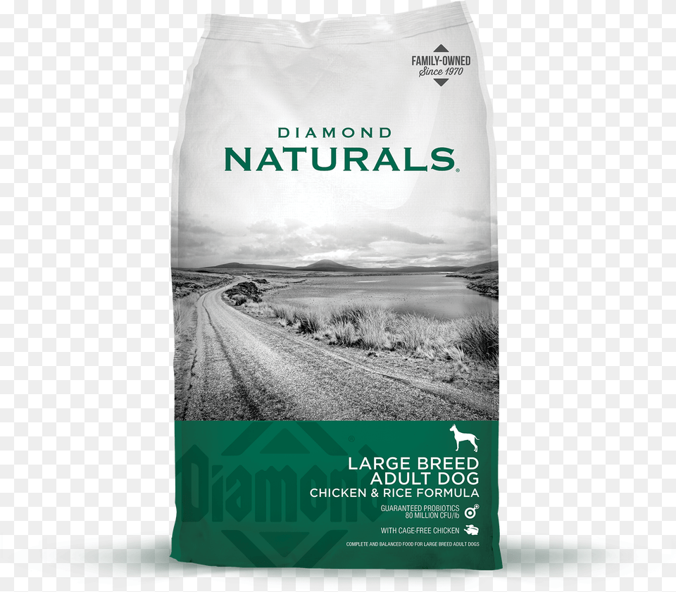 Large Breed Adult Dog Front Of Bag Diamond Naturals Puppy Food, Advertisement, Poster Free Png