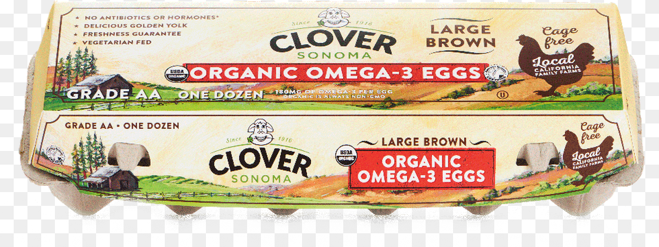 Large Brown Organic Omega 3 Eggs Convenience Food, Butter, Animal, Bird Free Transparent Png