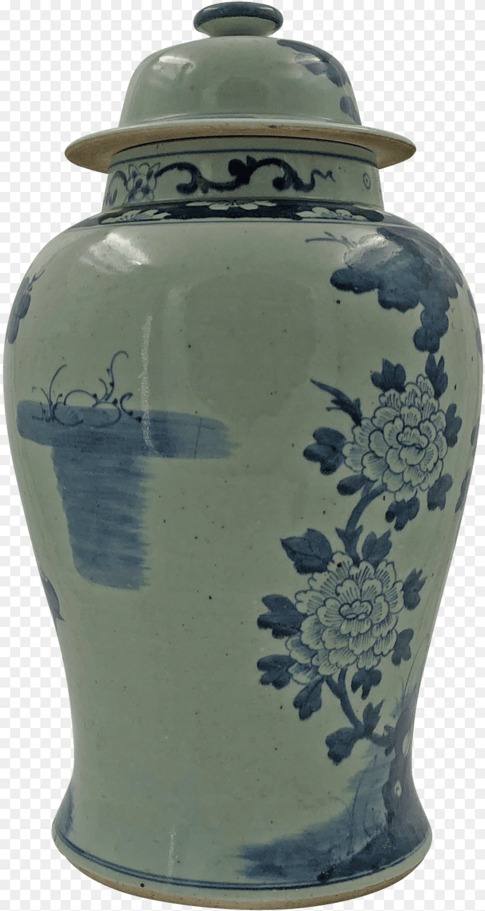 Large Chinese Pheasant Temple Jarclass Blue And White Porcelain, Art, Jar, Pottery, Urn Free Png