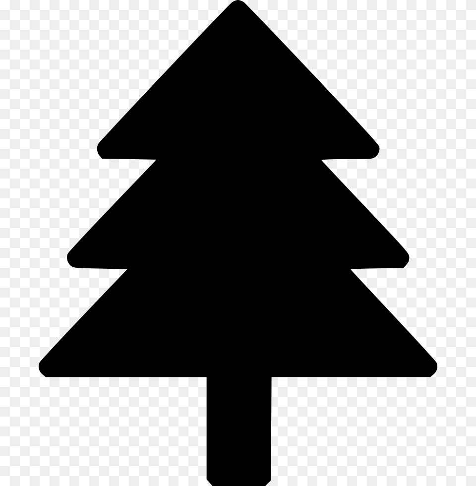 Large Christmas Pine Tree, Sign, Symbol, Cross, Triangle Free Transparent Png