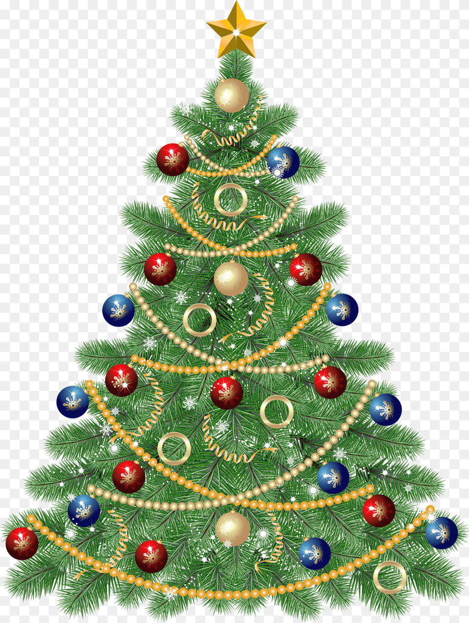 Large Christmas Tree With Clip Art Christmas Images, Plant, Christmas Decorations, Festival, Christmas Tree Png Image