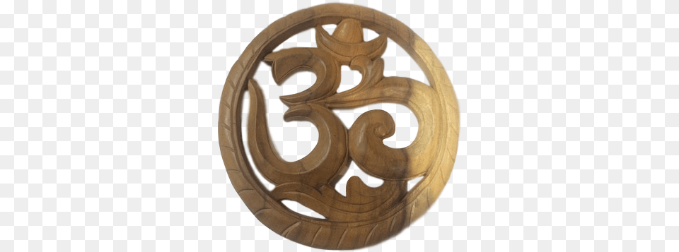 Large Circle Ohm Plywood, Wood, Bronze, Emblem, Symbol Free Png Download