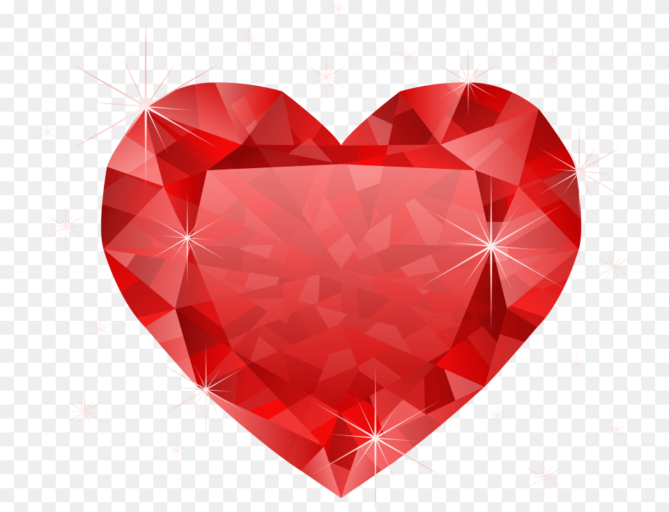 Large Diamond Images Transparent Red Crystal Heart, Accessories, Gemstone, Jewelry Png