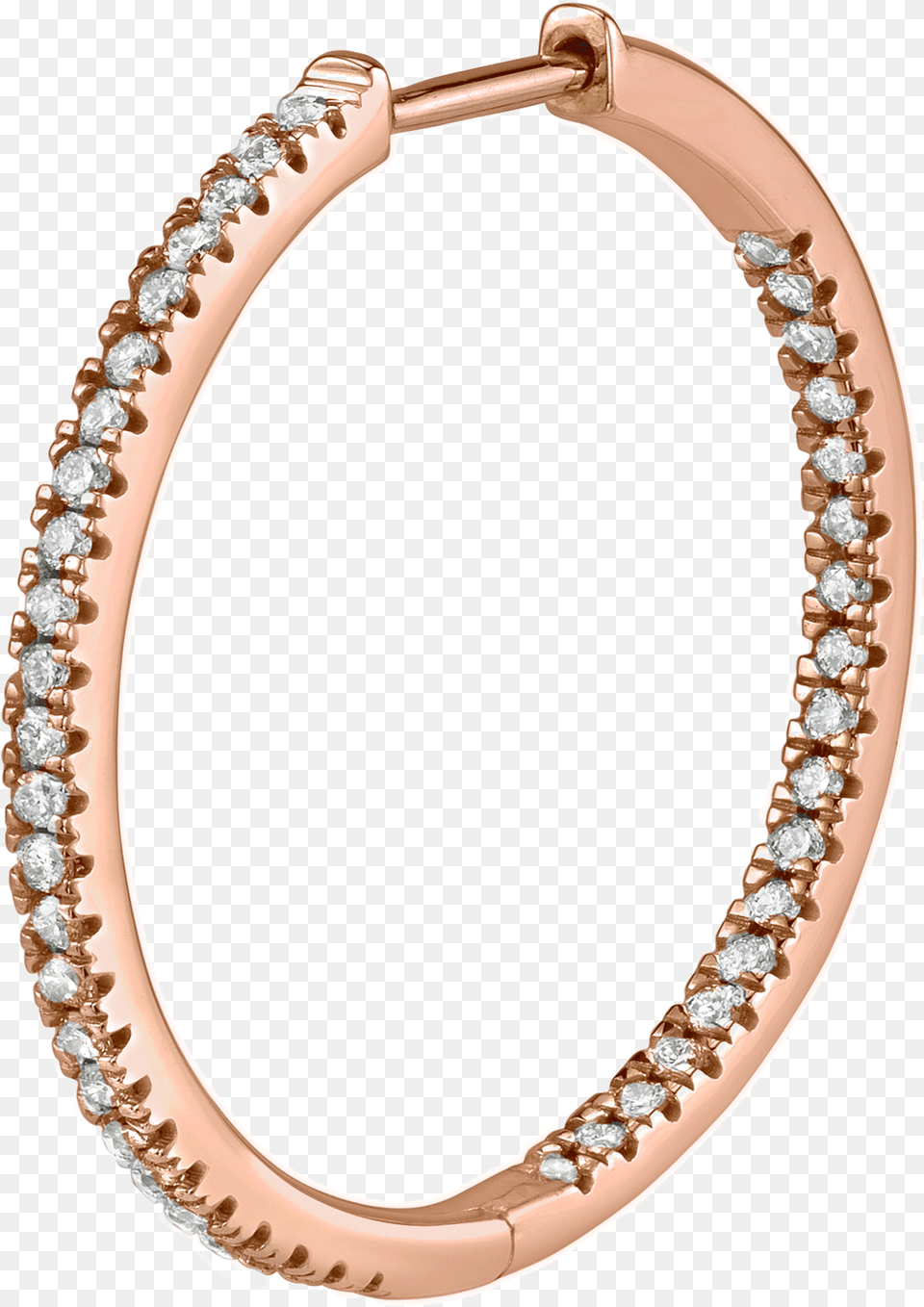 Large Diamond Inside Out Hoop Earring Earring, Accessories, Bracelet, Gemstone, Jewelry Free Transparent Png
