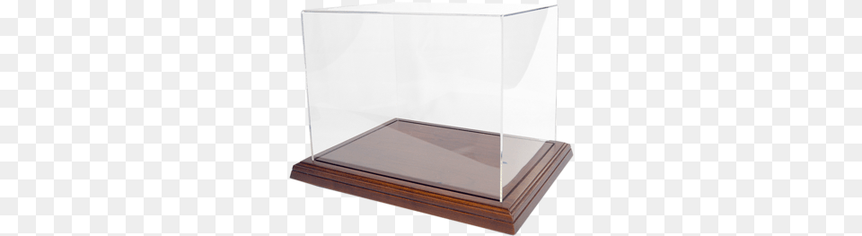Large Display Case With Full Size Ncaa Replica Helmet Display Case, Wood, Jar, Furniture, Table Free Png Download