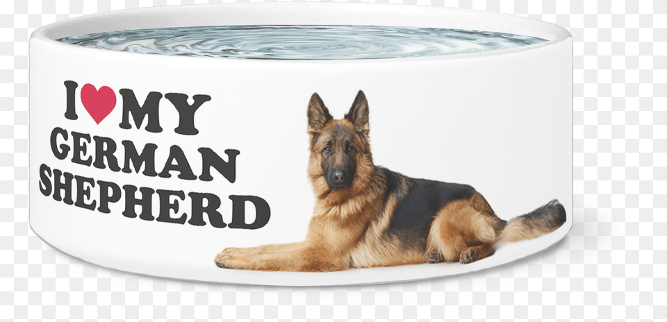 Large Dog Bowl German Shepherd I Love My German Shepherd Love My, Animal, Canine, German Shepherd, Mammal Free Png Download