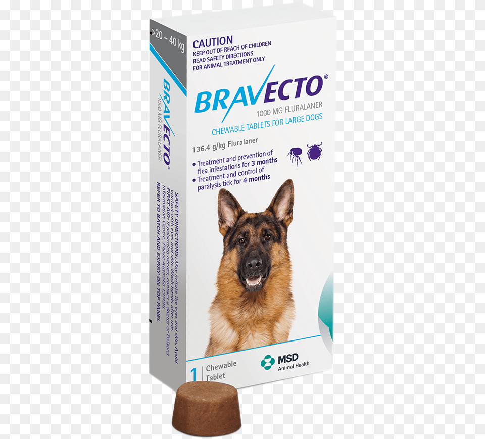 Large Dog Bravecto For Dogs, Animal, Canine, German Shepherd, Mammal Free Transparent Png