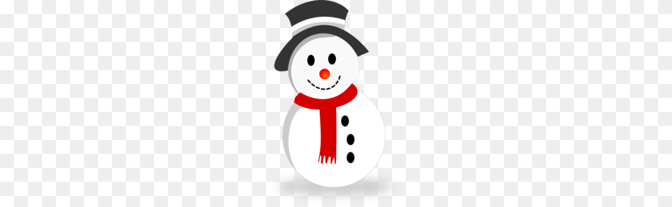 Large Snowman Clipart, Nature, Outdoors, Snow, Winter Free Png