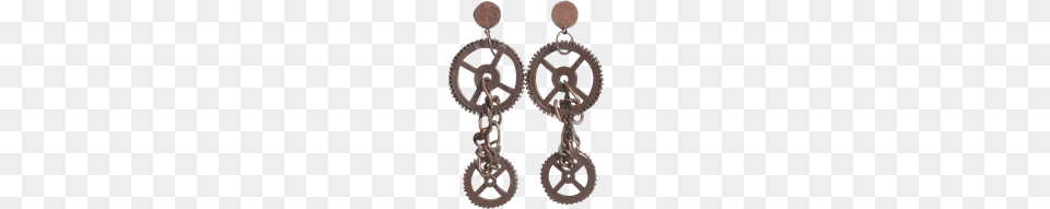 Large Gear Propeller Steampunk Pendant, Accessories, Earring, Jewelry, Bronze Png