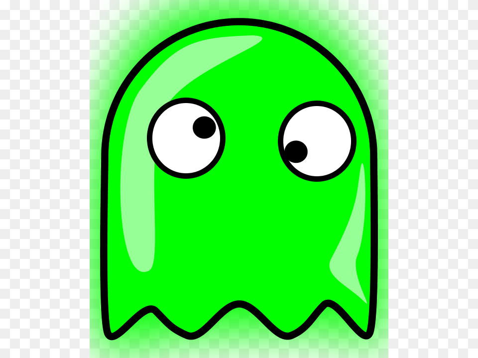 Large Ghost Cliparts Green Pac Man Ghost Png