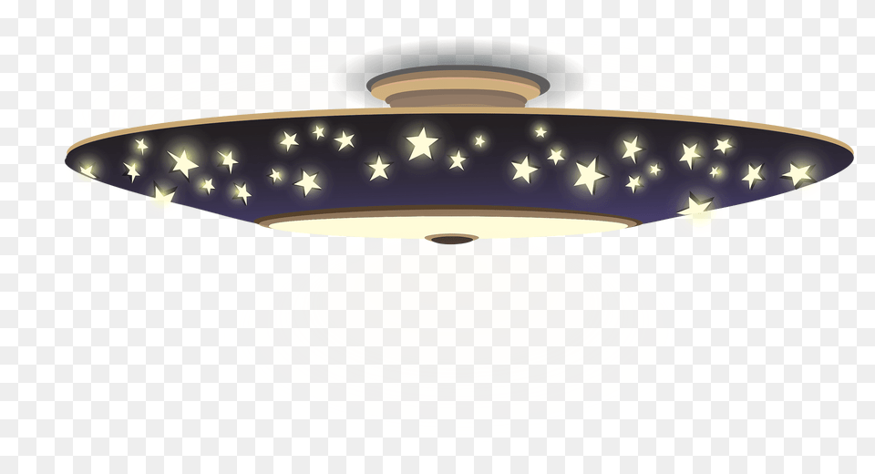 Large Glowing Stars Ceiling Lamp Clipart, Ceiling Light, Plate Png