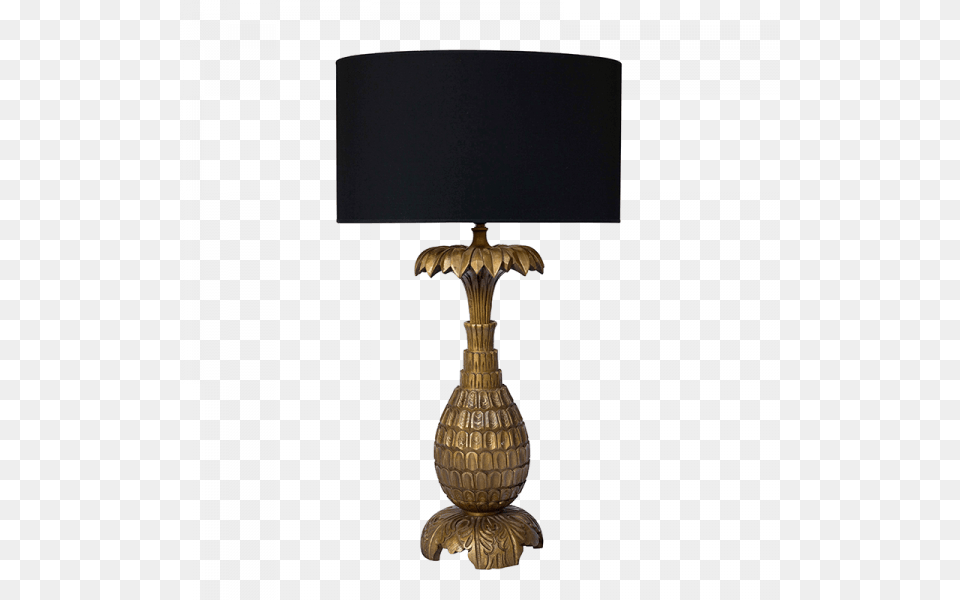 Large Gold Pineapple Lamp Lamp, Table Lamp, Lampshade Free Png Download