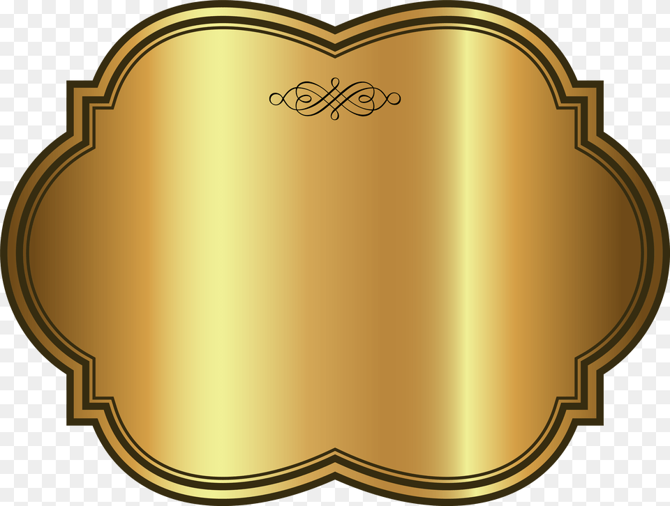 Large Golden Banner Transparent Thank You Whatsapp Profile, Text Free Png